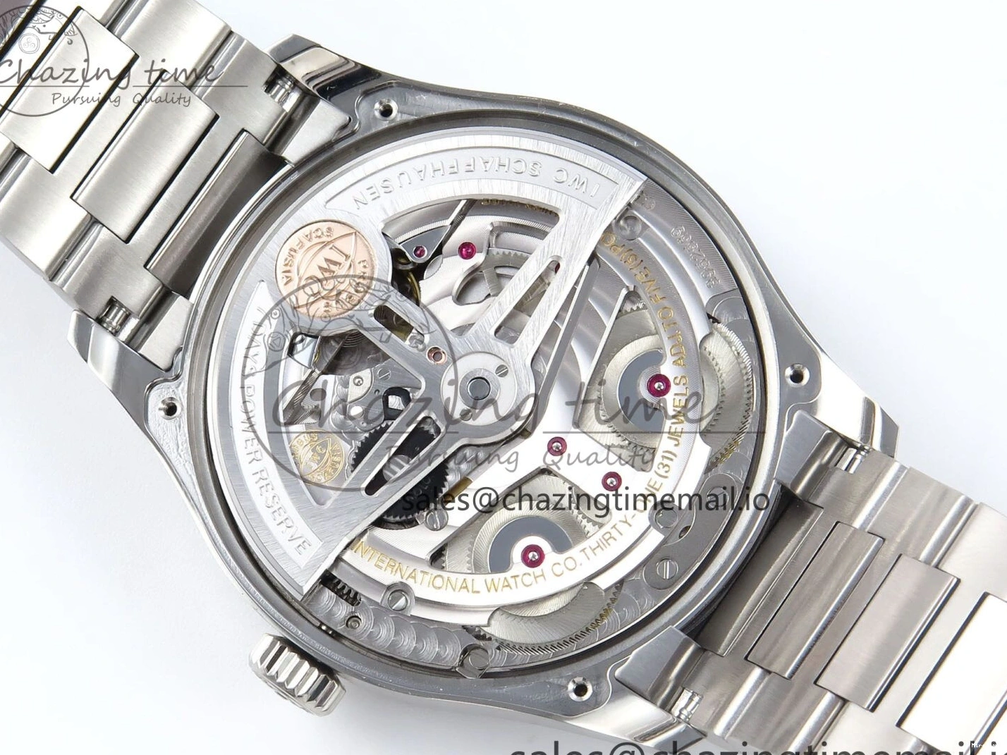 MIROTIME 0202 FashionForward Portugieser Auto IWC0562D APSF 1:1 Best Edition Light Blue Dial on SS Bracelet A 6994